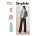 Simplicity Misses' Knit Cardigan Top & Pants S9272 - Paper Pattern, Size A (XS-S-M-L-XL)