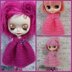 Candy Floss dress and flower headband in three Blythe sizes