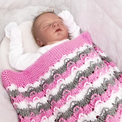 Knitting Pattern baby blanket afghan #444