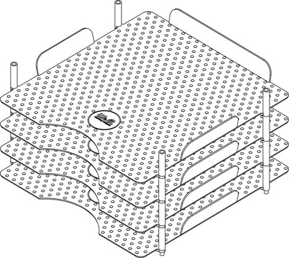 We R Memory Keepers We R Stackable Acrylic Paper Trays (Retail Packaged) 4/Pkg - Clear 12"X12"