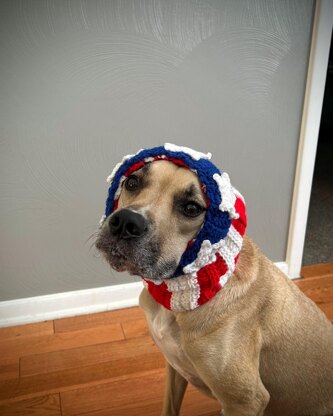 American Flag Dog Snood