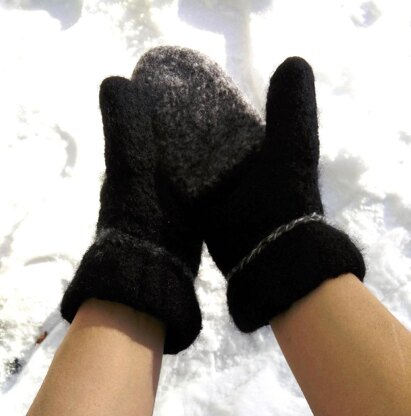 Felted Wool Mittens