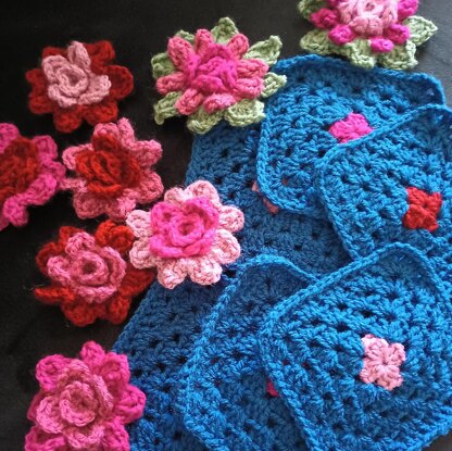 Midnight Blossoms Throw
