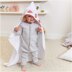 Rico White Hooded Bath Towel