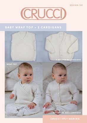 101 Baby 4ply Wrap Top & Cardigan