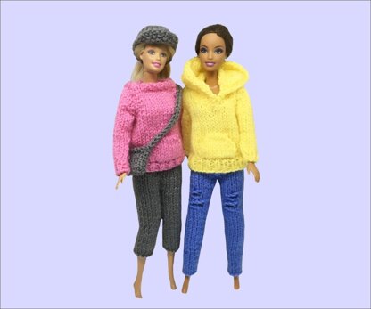 Barbie Jeans / Hoodie and Sweatshirt: 11-12" doll