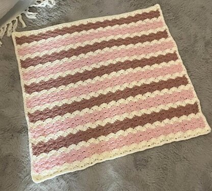 Waves of Shells Baby Blanket