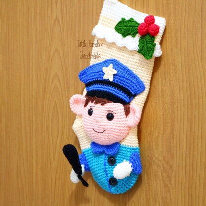 Policeman Christmas Stocking