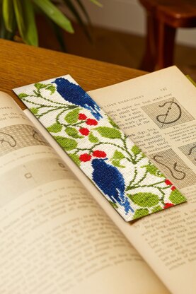 DMC The V&A - Bird and Berry - C.F.A Voysey Bookmark - 6cm x 19.5cm