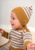 Striped Sweater, Hat and Blanket in Rico Essentials Cashlana DK - 331 - Downloadable PDF