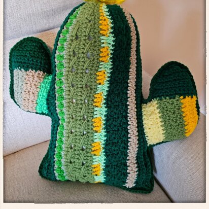 Whimsical Cactus Pillow