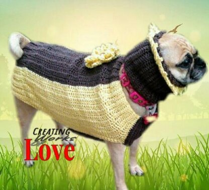 Sunflower Dog Sweater Costume