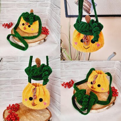 Crossbody Pumpkin Bag Crochet Pattern