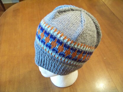 Fair isle adult hat