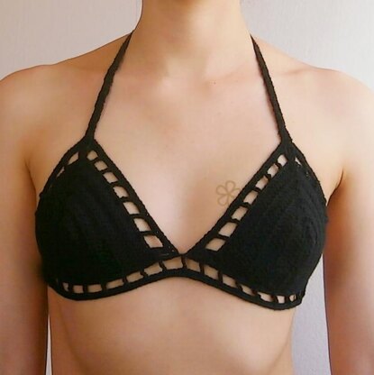 Strappy CAGE crochet bikini top _ M32