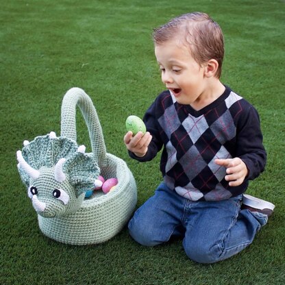 Triceratops Dinosaur Basket