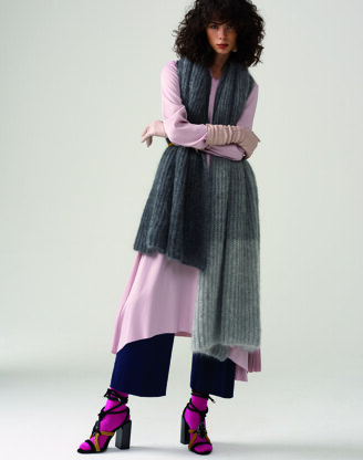 Shawl and Scarf in Rico Essentials Super Kid Mohair Loves Silk - 815 - Downloadable PDF