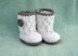 Silver Button Boots for 18” Doll