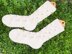 Toe Up Leaf twine Socks