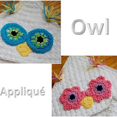 Owl Face Applique