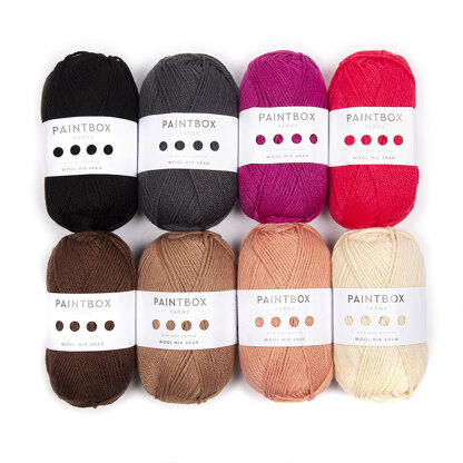 Paintbox Yarns Rihanna Punch Needle Portrait 8 Ball Color Pack 