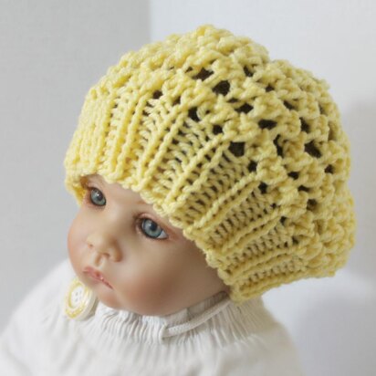 Three Step Stitch Baby Slouchy Beanie Hat