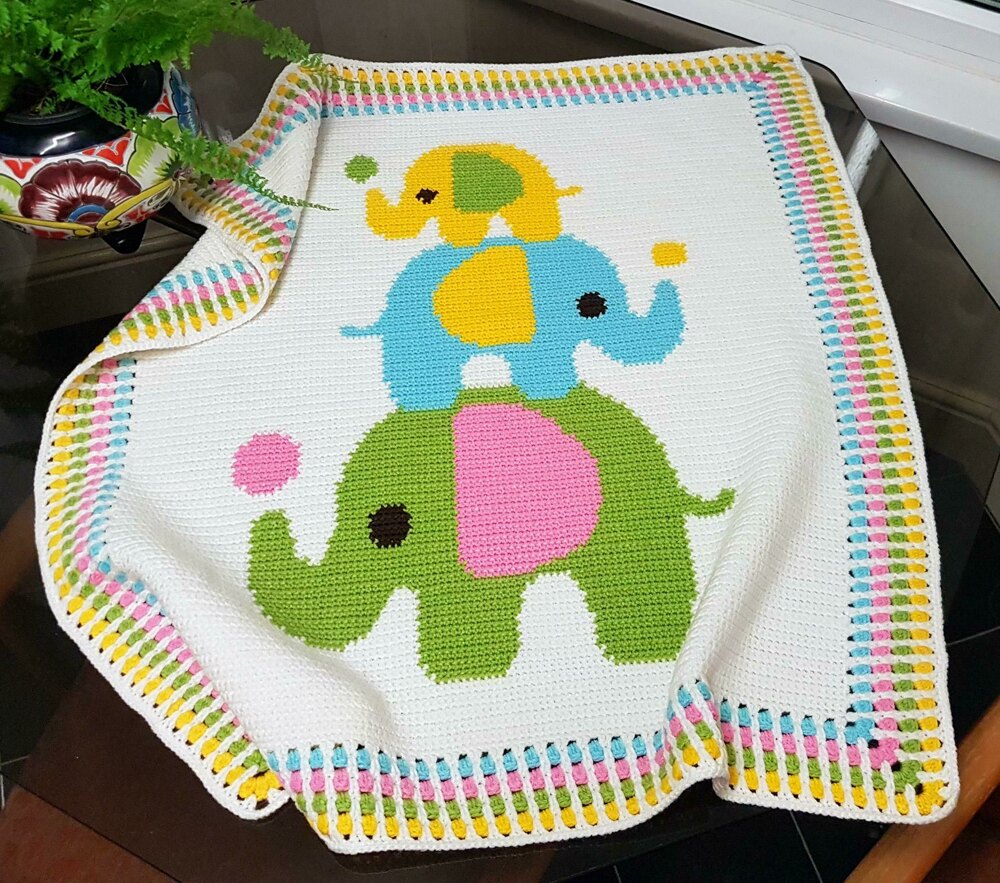 Elephant crochet pattern blanket new arrivals