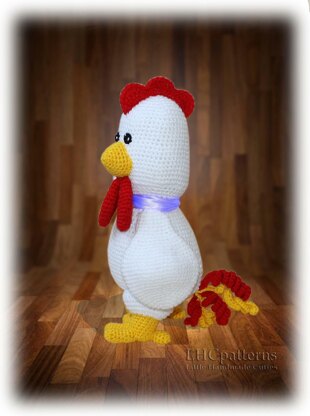 Rooster Crochet Pattern, Chicken Crochet Pattern, Crochet Farm Animals, Alarm Clock Crochet Pattern, Crochet Alarm Clock, Crochet Rooster