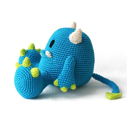 Mr Blue monster Amigurumi toy