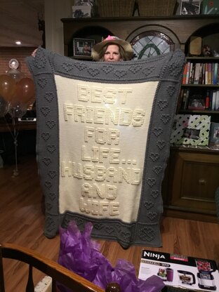 Husband and Wife wedding afghan