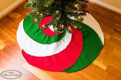 Spiral Christmas Tree Skirt