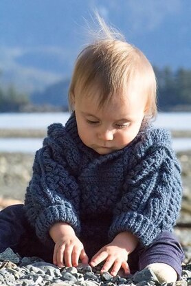 Baby Fisherman Jumper Crochet pattern by Lori Adams