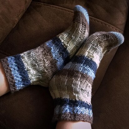 Spiral Slipper Socks