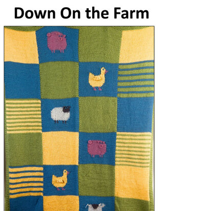 Down on the Farm Blanket in Cascade Cherub Aran - W466
