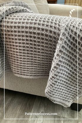 Moonlight Mist Waffle Blanket