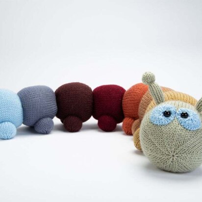 Caterpillar Draught Excluder in Deramores Studio DK Acrylic - Downloadable PDF - knitting pattern