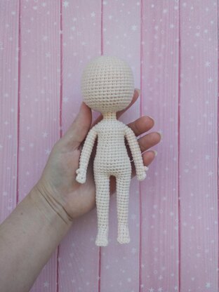 Crochet Doll Pattern, Crochet Doll Base, Crochet Doll Body Pattern