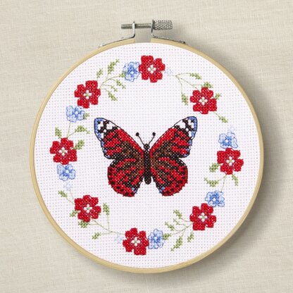 DMC Butterfly Blooms - Medium Cross Stitch Kit