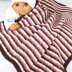 Striped Baby Blanket Crochet Pattern