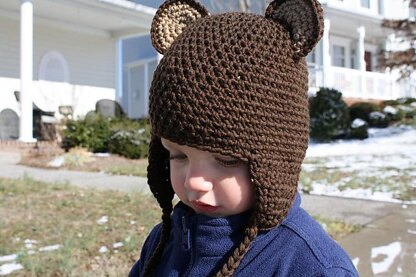 Bear Earflap Hat