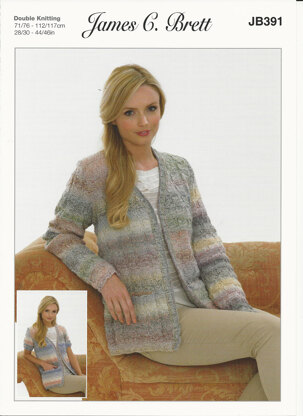 Jackets in James C. Brett Marble DK - JB391 - Leaflet