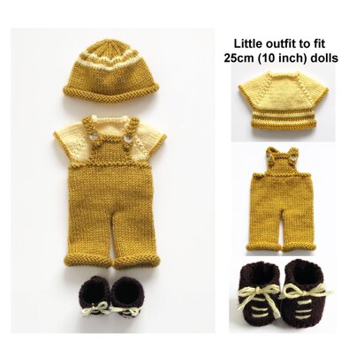 Dolls clothes knitting pattern 19078