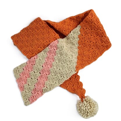 Orange Cartoon Scarf C2C