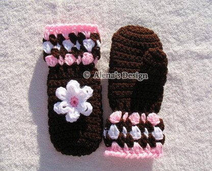 Children's Brown Mittens