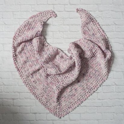 Moon Goddess Crescent Shawl