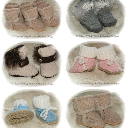 Fashion Boots 0-6m Baby or 16-24” doll