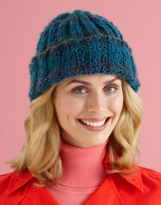 Big Dipper Hat in Lion Brand Homespun - L10600