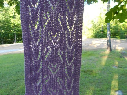 Marie's Amethyst Lace Scarf