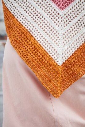 Delilah Shawl in Lion Brand Touch of Merino - L80110 - Downloadable PDF