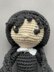 Wednesday amigurumi doll